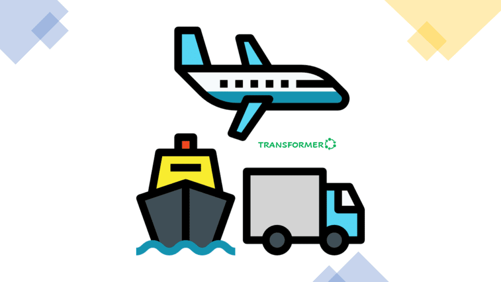 transportation waste icon